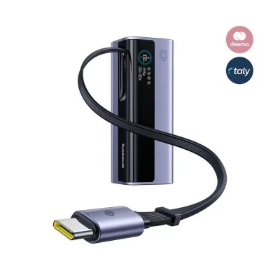 Baseus EnerGeek GR11 Power Bank with Retractable Cable 25000mAh 200W - Space Grey
